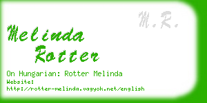 melinda rotter business card
